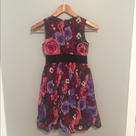 Purple Floral Dress - Picture 2 of 4